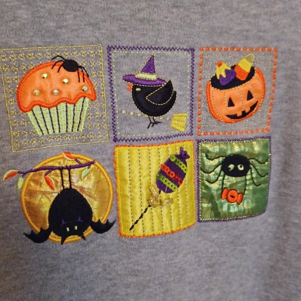 Women's Halloween Shirt, 3/4 length sleeves, Size - L - Picture 2 of 4